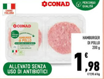 Conad HAMBURGER DI POLLO 200 g offerta