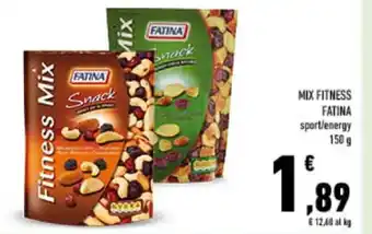 Conad MIX FITNESS FATINA sport/energy 150 g offerta