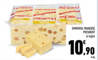 Conad EMMENTAL FRANCESE PRESIDENT al taglio offerta