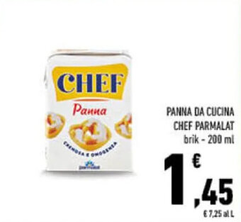 Conad PANNA DA CUCINA CHEF PARMALAT brik - 200 ml offerta