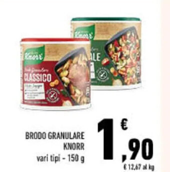 Conad BRODO GRANULARE KNORR vari tipi - 150 g offerta