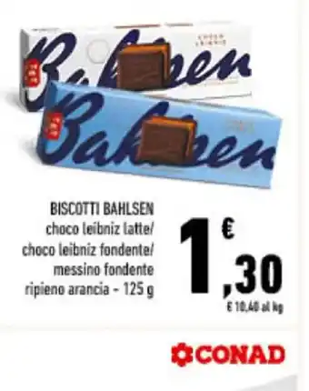 Conad BISCOTTI BAHLSEN 125 g offerta