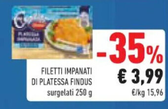 Conad FILETTI IMPANATI DI PLATESSA FINDUS surgelati 250 g offerta