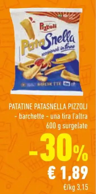 Conad PATATINE PATASNELLA PIZZOLI 600 g offerta