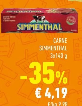 Conad CARNE SIMMENTHAL 3x140 g offerta