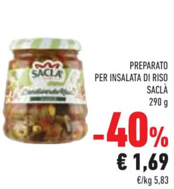 Conad PREPARATO PER INSALATA DI RISO SACLÀ 290 g offerta