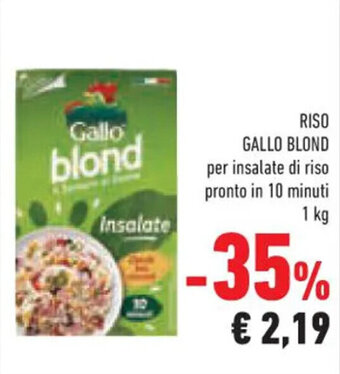 Conad RISO GALLO BLOND 1 kg offerta