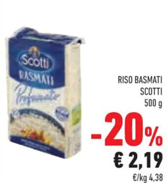Conad RISO BASMATI SCOTTI 500 g offerta