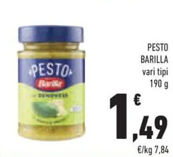 Conad PESTO BARILLA vari tipi 190 g offerta