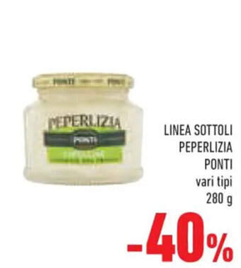 Conad LINEA SOTTOLI PEPERLIZIA PONTI vari tipi 280 g offerta