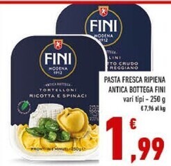 Conad Fini modena pasta fresca ripiena antica bottega offerta