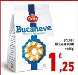 Conad Doria biscotti bucaneve offerta
