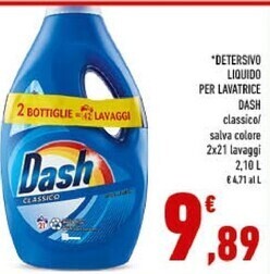 Conad Dash detersivo liquido per lavatrice offerta