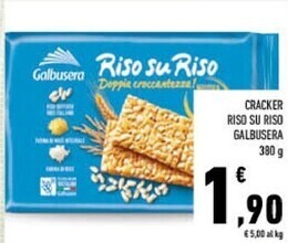 Conad Galbusera cracker riso su riso offerta