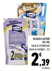 Conad Mil mil ricarica sapone offerta