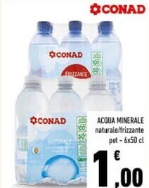 Conad Conad acqua minerale offerta