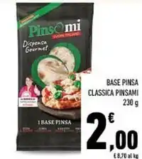 Conad Pinsami base pinsa classica offerta