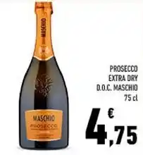 Conad Maschio prosecco extra dry d.o.c offerta