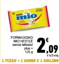 Conad Nestlè formaggino mio offerta