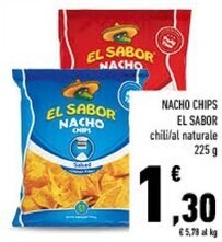 El sabor nacho chips
