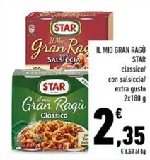 Conad Star il mio gran ragu offerta