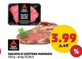 PENNY Voglia di griglia tagliata di scottona marinata offerta