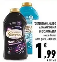 Conad Spuma di sciampagna detersivo liquido a mano offerta