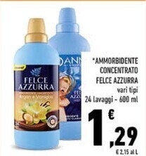Conad Felce azzurra ammorbidente concentrato offerta