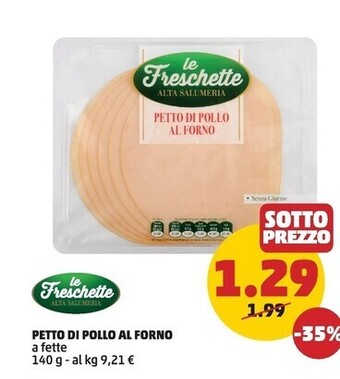 PENNY Le freschette petto di pollo al forno offerta