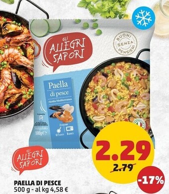 PENNY Gli allegri sapori paella di pesce offerta