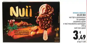 Conad GELATO NUII 272 g conf. da 4 pezzi offerta