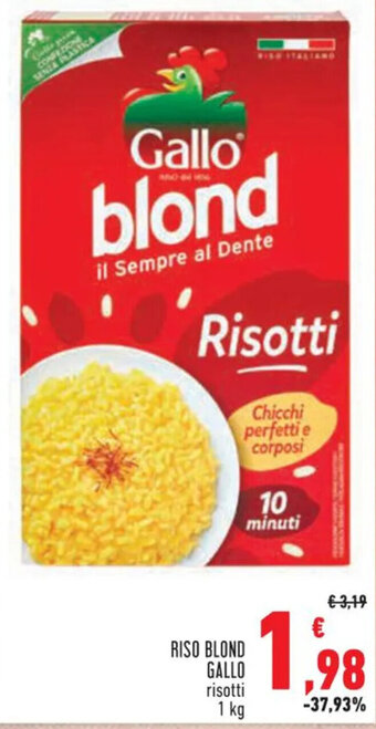 Conad RISO BLOND GALLO risotti 1 kg offerta