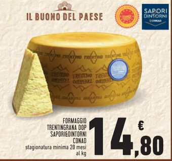 Conad FORMAGGIO TRENTINGRANA DOP SAPORI&DINTORNI CONAD offerta