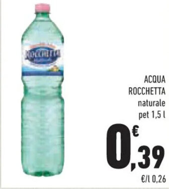 Conad ACQUA ROCCHETTA naturale pet 1,5 L offerta