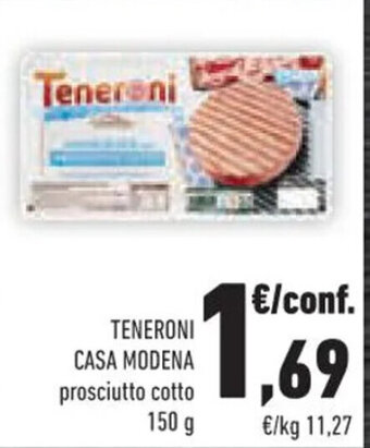 Conad TENERONI CASA MODENA prosciutto cotto 150 g offerta