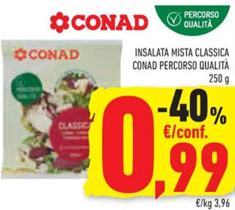 Conad INSALATA MISTA CLASSICA CONAD PERCORSO QUALITÀ 250 g offerta