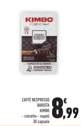 Conad CAFFÈ NESPRESSO BARISTA KIMBO offerta