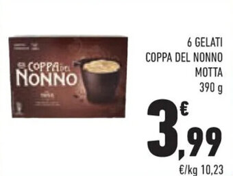 Conad 6 GELATI COPPA DEL NONNO MOTTA 390 g offerta