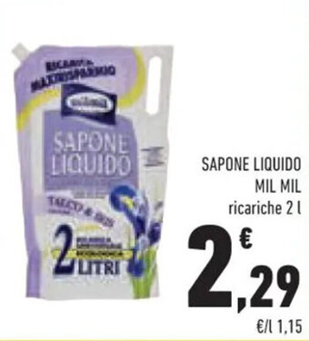 Conad SAPONE LIQUIDO MIL MIL ricariche 2 L offerta