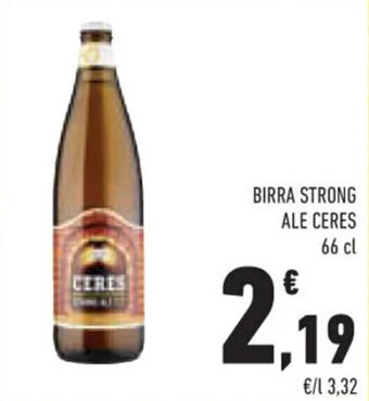 Conad BIRRA STRONG ALE CERES 66 cl offerta