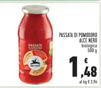 Conad PASSATA DI POMODORO ALCE NERO biologica 500 g offerta