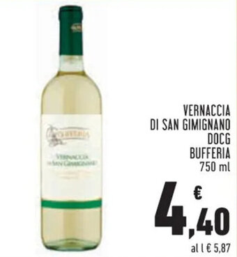 Conad VERNACCIA DI SAN GIMIGNANO DOCG BUFFERIA 750 ml offerta