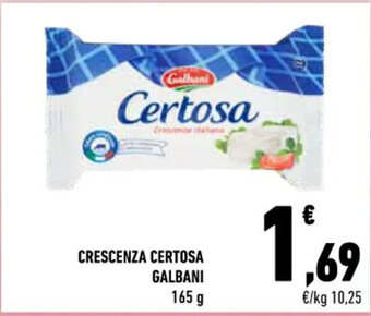 Conad CRESCENZA CERTOSA GALBANI 165 g offerta