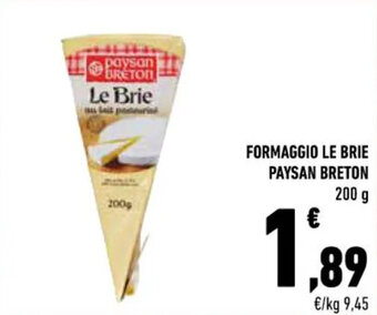 Conad FORMAGGIO LE BRIE PAYSAN BRETON 200 g offerta