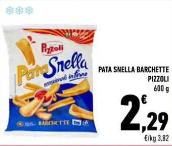 Conad PATA SNELLA BARCHETTE PIZZOLI 600 g offerta
