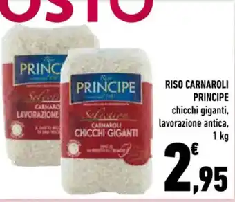 Conad RISO CARNAROLI PRINCIPE chicchi giganti, lavorazione antica, 1 kg offerta