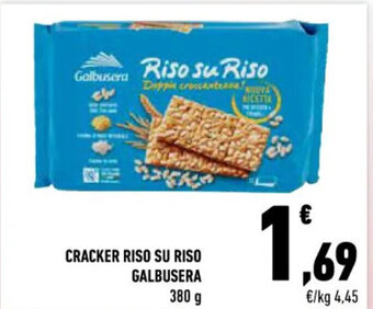 Conad CRACKER RISO SU RISO GALBUSERA 380 g offerta