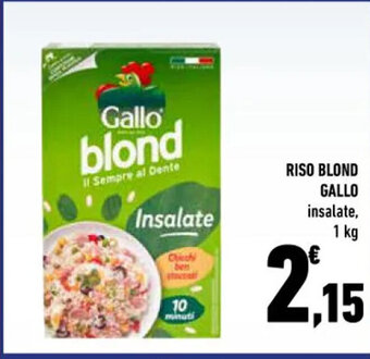 Conad RISO BLOND GALLO insalate, 1 kg offerta