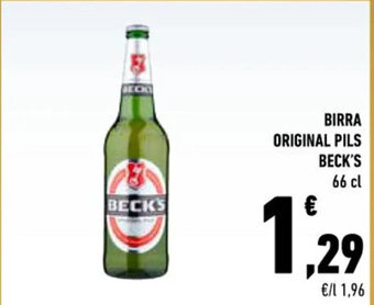 Conad BIRRA ORIGINAL PILS BECK'S 66 cl offerta