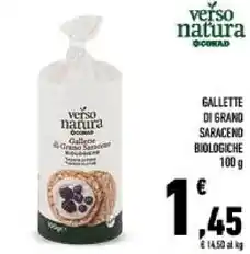 Conad gallette di grano saraceno biologiche